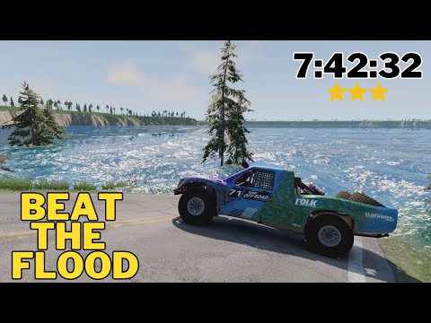 The Ultimate Flood Escape | BeamNG.Drive (Flood Mod)