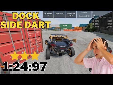Dockside Dart Scenario (1:24:971) | 3 STARS | BeamNG V0.30